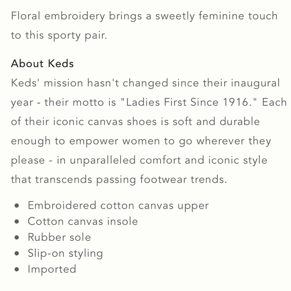 NWOT Keds Rifle Paper Co. Triple Decker Embroidered Herb Garden Sneaker … - Picture 10 of 10